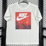2025 T257 Mountaini NK White  Pure Cotton T-shirt