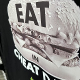2025 T247 Hamburger ETA NK Black  Pure Cotton T-shirt