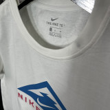 2025 T255  Triangle Mountain NK  White  Pure Cotton T-shirt