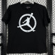 2025 T244 Flying Man Co branded Edition Black  Pure Cotton T-shirt