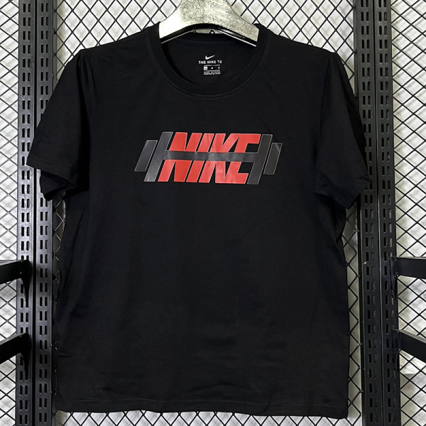 2025 T260 Barbell NK Black  Pure Cotton T-shirt