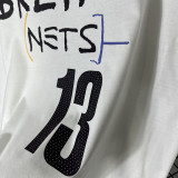 2025 T251  Nets HARDEN # 13 NK White  Pure Cotton T-shirt
