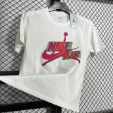 2025 T249 Flying Man White  Pure Cotton T-shirt