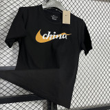 2025 T248 NK China Black  Pure Cotton T-shirt