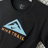 2025 T255  Triangle Mountain NK Black  Pure Cotton T-shirt