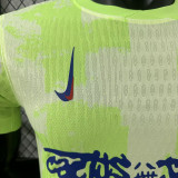 24/25 BAR Third Co branded advertisement  Player Version Soccer Jersey(胸前蓝色字）