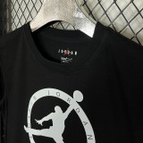 2025 T244 Flying Man Co branded Edition Black  Pure Cotton T-shirt