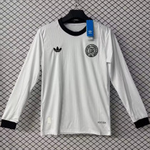 25/26 Germany White 125th Anniversary Edition  Long Sleeve  Fans Soccer Jersey