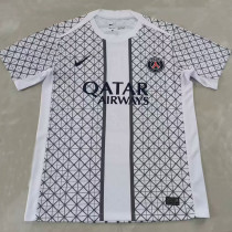 25/26 PSG White Grid pattern Training Shirts