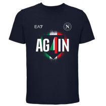 2025  Napoli Deep Blue Champion Pattern T-shirt