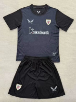 25/26 Bilbao  Goalkeeper Black Kids  Soccer Jersey