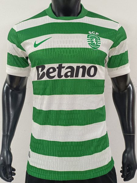 25/26 Sporting Lisbon Home Player Version Soccer Jersey