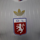 25/26 Lyon 75 th Anniversary Edition White  Player Version Soccer Jersey