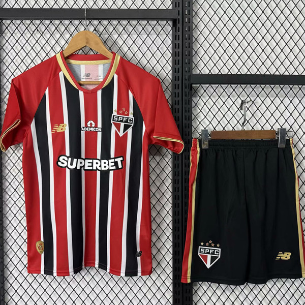 25/26 Sao Paulo Away Kids Soccer Jersey
