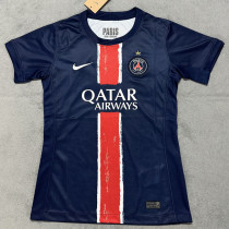 24/25 PSG Home Champion Edition  Women  Soccer Jersey(With stars)(前后带星）女