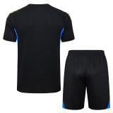 25/26 Man Utd Black Training Shorts Suit#D2569