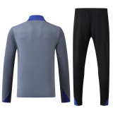 24/25 INT Grey  Half Pull  Kids tracksuit  (童装、半拉链、)