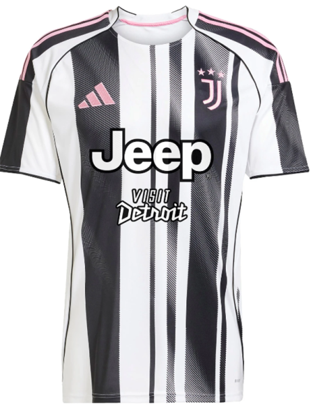 25/26 JUV Home Fans Soccer Jersey广告版