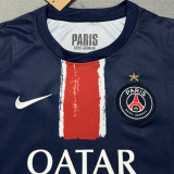 24/25 PSG Home Champion Edition  Women  Soccer Jersey(With stars)(前后带星）女