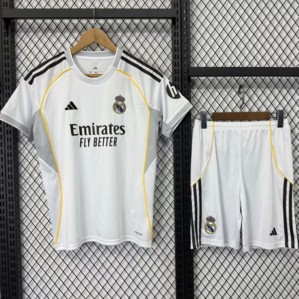 25/26 RMA Home Kids Soccer Jersey