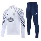 25/26  PSG White Half Pull Tracksuit  (半拉链)
