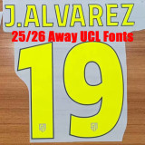 25/26  ATM Away  Player Version  Soccer Jersey