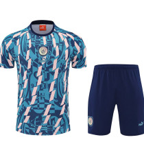 25/26 Man City Lake Blue Training Short Suit