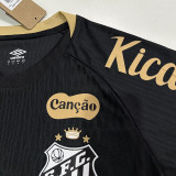 25/26  Santos FC Special Edition Black Player Version Soccer Jersey