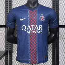 25/26 PSG Home Player Version Soccer Jersey(With stars)\(前后带星)