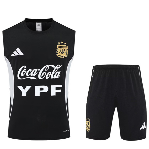 25/26  Argentina Black Tank top and shorts suit