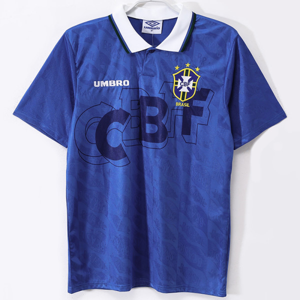 1991/1993 Brazil Away Retro Soccer Jersey