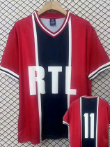 1975  PSG  Away Number#11  Retro  Soccer Jersey(背下带11号）