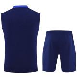 25/26 PSG Purple Blue Training vest  Suit(胸上带星)