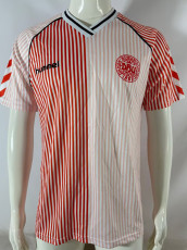 1986 Denmark Away Retro Soccer Jersey