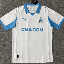 25/26  Marseille White  Fans Soccer Jersey