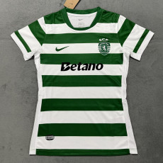 25/26 Sporting Lisbon Home  Women Soccer Jersey#女