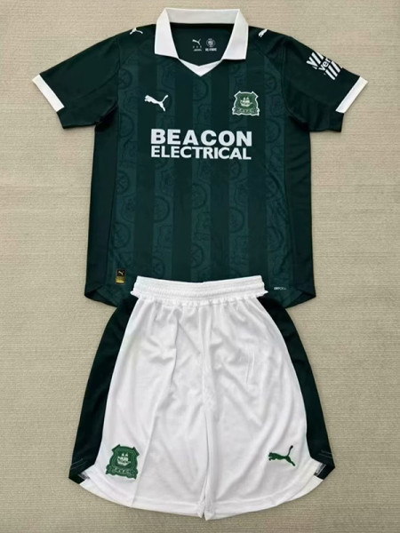 25/26 Plymouth Home  Kids Soccer Jersey