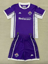 25/26  Fiorentina Home  Kids  Soccer Jersey