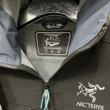 2025  RK906 ARCTERYX Black Thickened Assault  Hooded Windbreaker (加厚冲锋衣）
