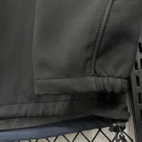 2025  RK907 JD Black Thickened Assault  Hooded Windbreaker (加厚冲锋衣）