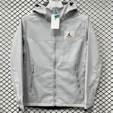 2025 RK907 JD Grey Thickened Assault  Hooded Windbreaker (加厚冲锋衣）