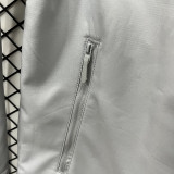 2025 RK907 JD Grey Thickened Assault  Hooded Windbreaker (加厚冲锋衣）