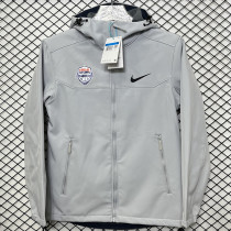 2025 RK904 NK Grey Thickened Assault  Hooded Windbreaker (加厚冲锋衣）