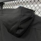 2025  RK907 JD Black Thickened Assault  Hooded Windbreaker (加厚冲锋衣）