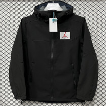 2025  RK907 JD Black Thickened Assault  Hooded Windbreaker (加厚冲锋衣）