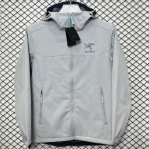 2025  RK906 ARCTERYX Grey  Thickened Assault  Hooded Windbreaker (加厚冲锋衣）