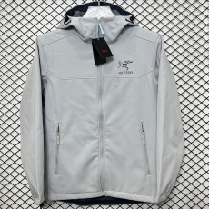 2025  RK906 ARCTERYX Grey  Thickened Assault  Hooded Windbreaker (加厚冲锋衣）