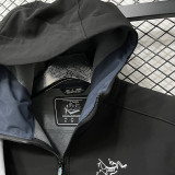 2025  RK906 ARCTERYX Black Thickened Assault  Hooded Windbreaker (加厚冲锋衣）