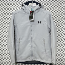 2025  RK905 ADM  Grey Thickened Assault  Hooded Windbreaker (加厚冲锋衣）