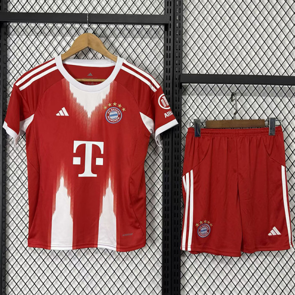 25/26  Bayern Home  Kids Soccer Jersey